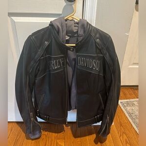 Willy G Skull - Harley-Davidson Women's Black Leather Motorcycle Jacket -